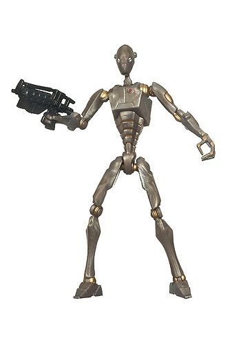 Star Wars The Clone Wars 2009 Commando Droid #CW16 3.75 Inch Action Figure - Collectible Toy for Fans, Display & Battle Scenes