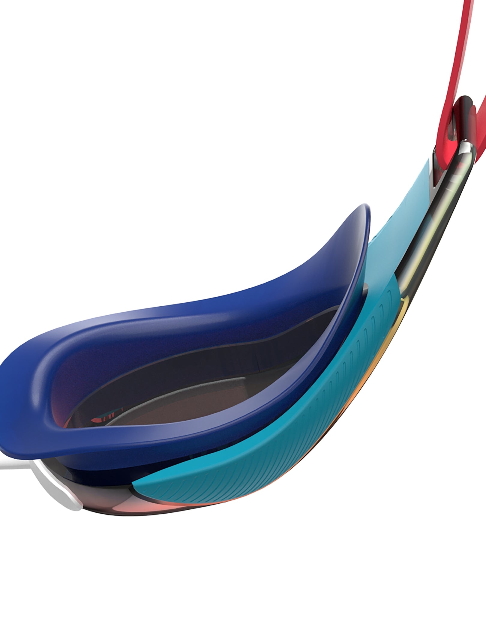 Speedo Junior Fastskin Hyper Elite Mirror Swim Goggles for Competitive Swimming - UV Protection & Anti-Fog for Pool Training & Racing