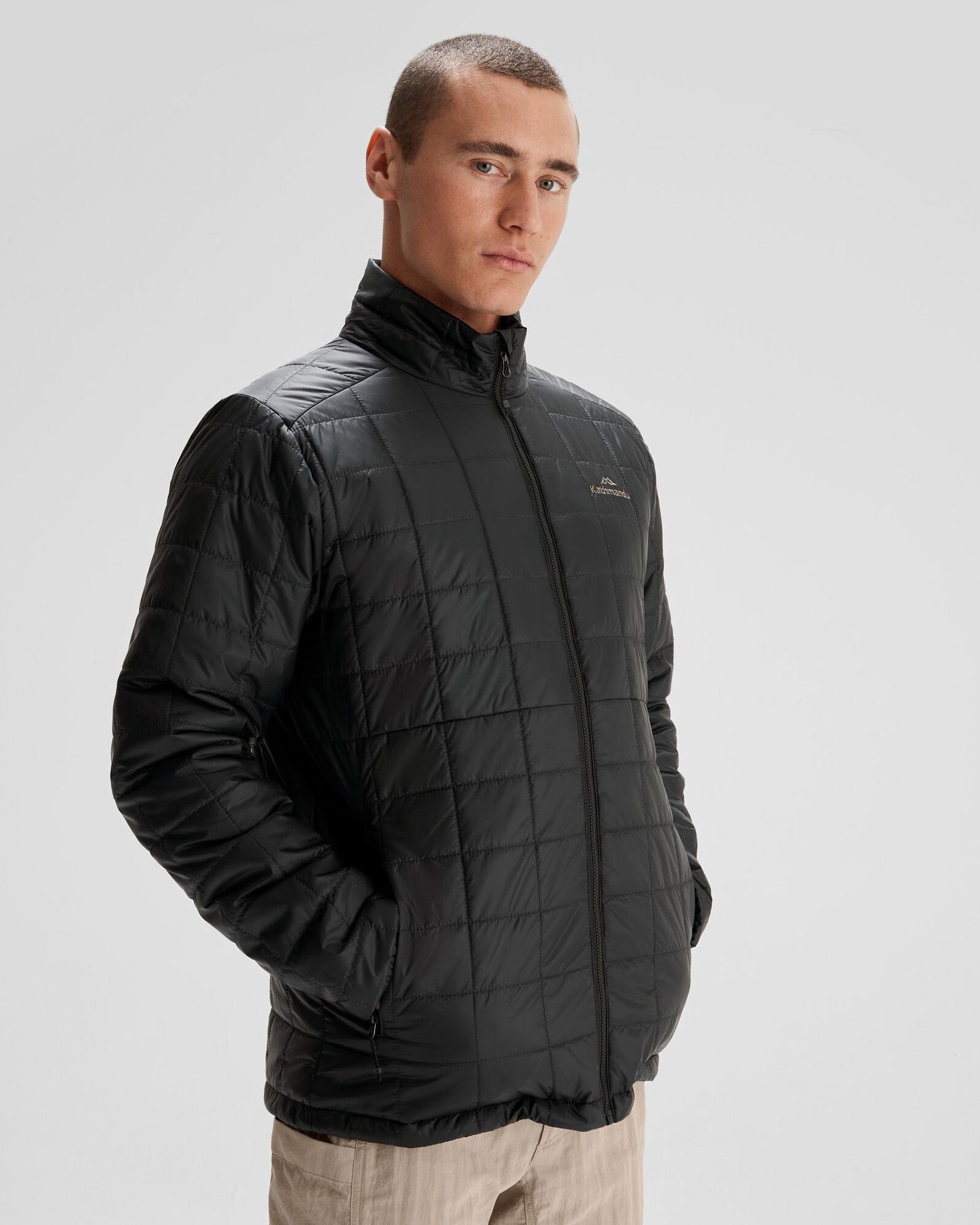 Men's Heli R Insulated Jacket - Waterproof Winter Coat for Outdoor Activities | Black Stingray Color | Perfect for Hiking, Skiing & Cold Weather Adventures