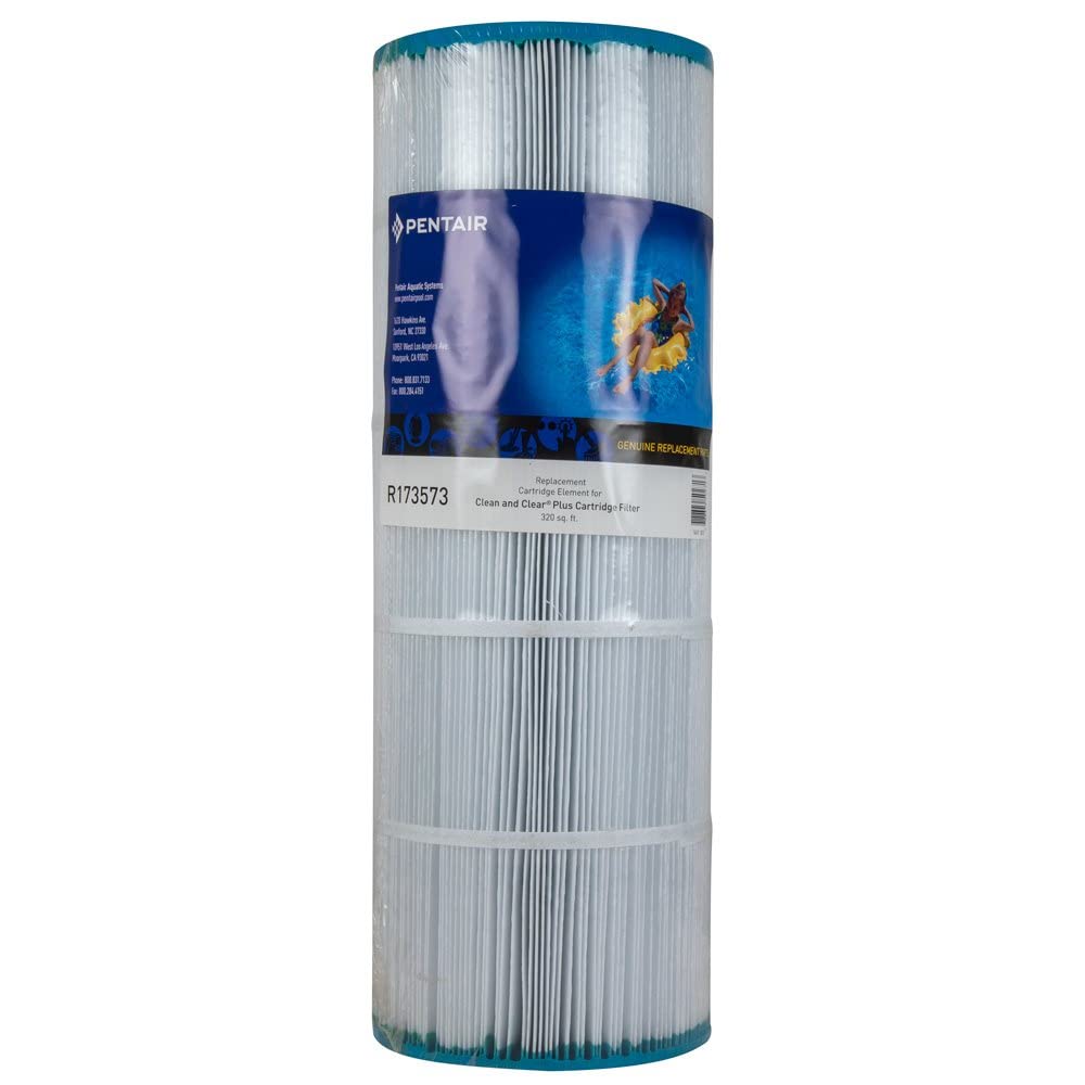 Pentair R173573 320 Sq Ft Cartridge Replacement Filter for Clean & Clear Plus Pool & Spa Systems | Perfect for Inground & Above Ground Pools, Hot Tubs