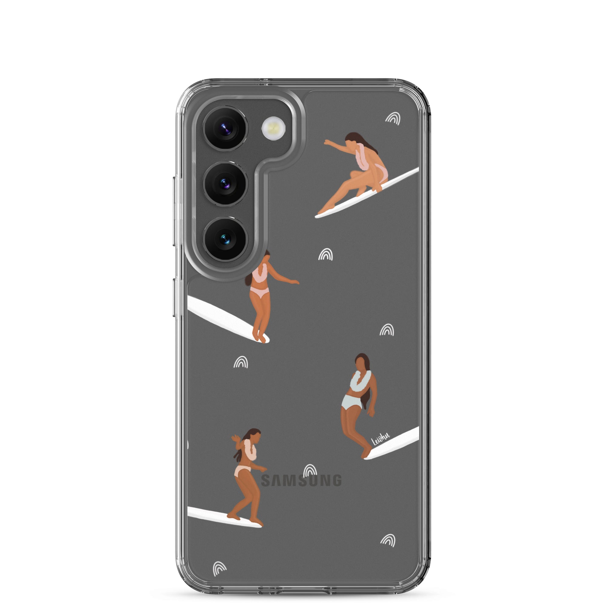 He'e Nalu Clear Protective Case for Samsung Galaxy - Slim Scratch-Resistant Cover for Everyday Use, Travel & Outdoor Activities