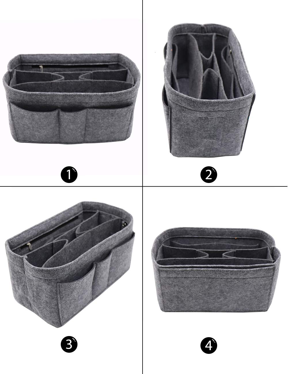 LEXSION Felt Insert Bag Organizer - Handbag Purse Organizer for Speedy & Neverfull Bags - Perfect for Travel, Work & Daily Use