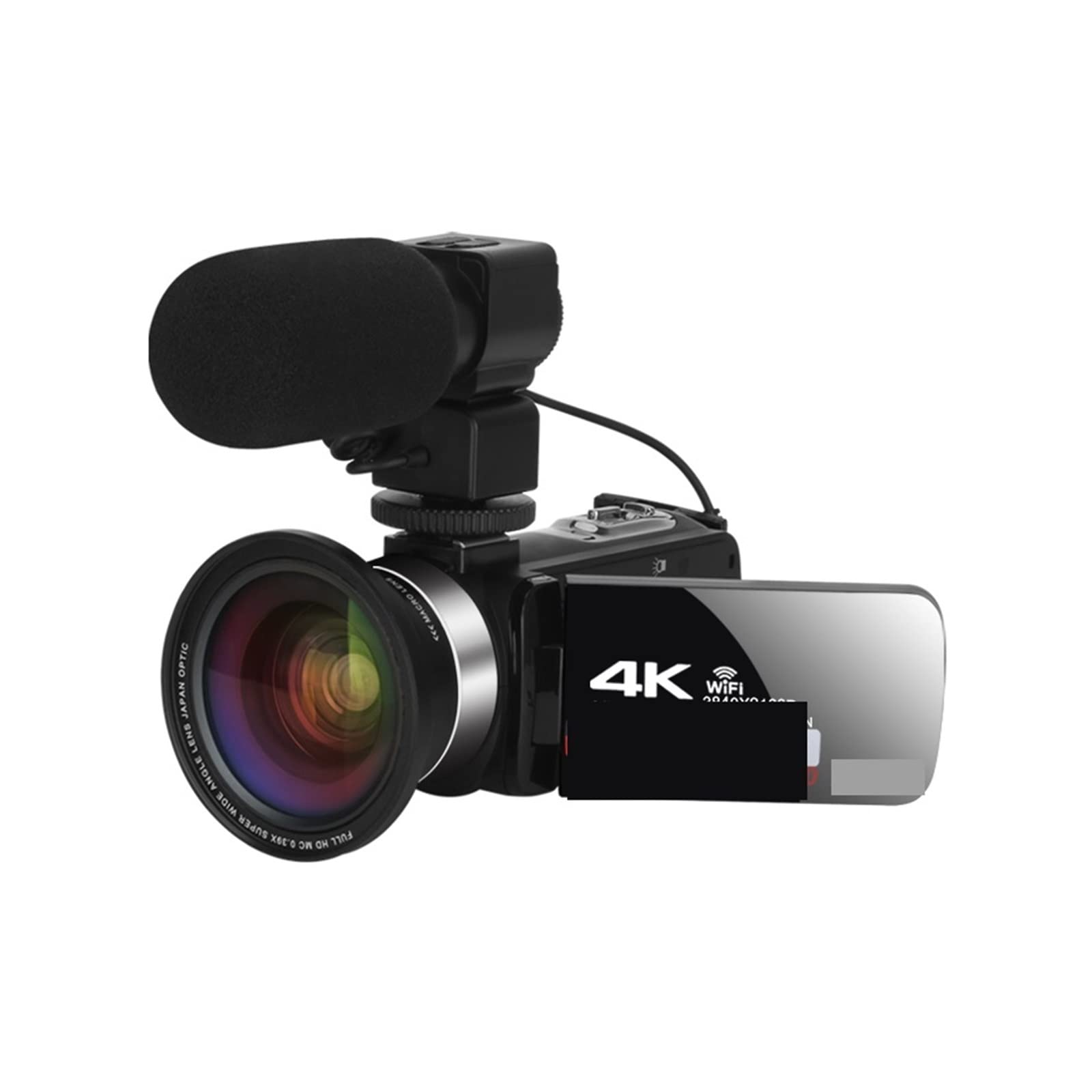 BODORME 4K UHD Digital Camera with 18X Zoom & 48MP - Professional Vlogging Camcorder, Webcam, Time Lapse Video Recorder with Built-in Mic (No SD Card Included) - Perfect for YouTube, Live Streaming & Travel Videography