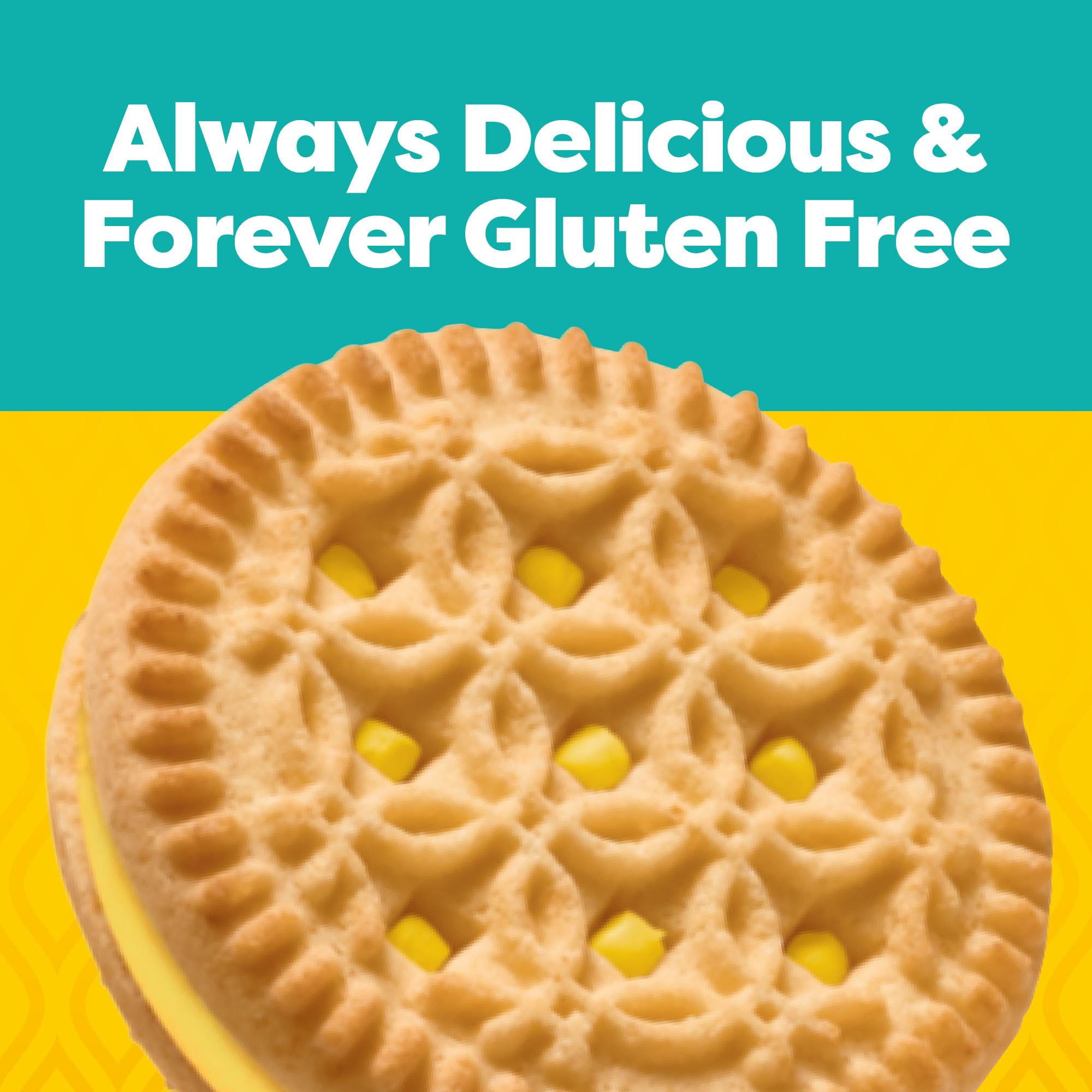 Glutino Gluten Free Lemon Pie Flavored Sandwich Cookies - 10.5 oz Pack | Delicious Gluten Free Snacks for Kids & Adults | Perfect for Lunchboxes, Parties & Celiac-Friendly Diets
