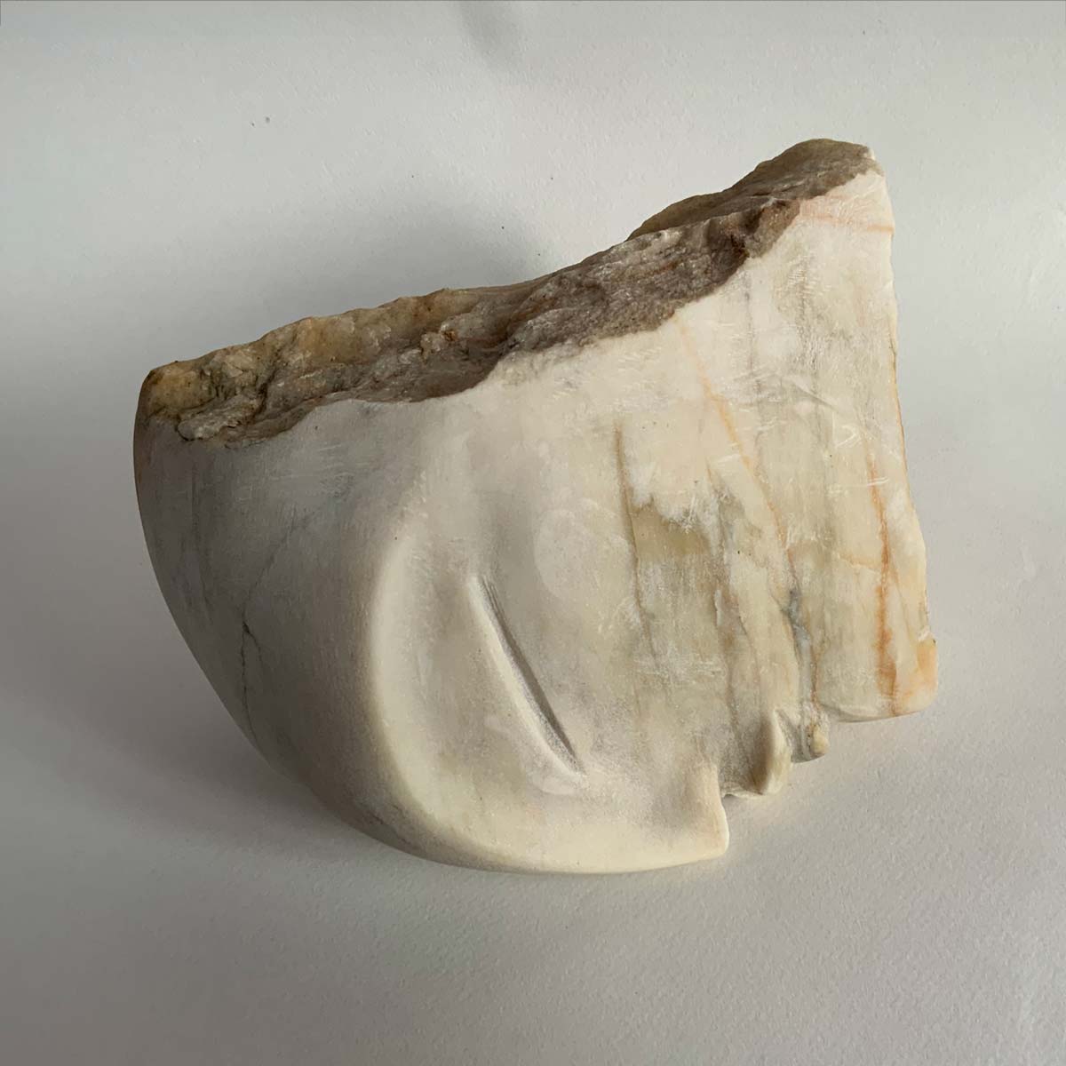 Elegant Pink Portugal Marble Sculpture - Handcrafted Home Decor for Living Room, Office & Garden