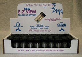 E-Z Mix EMX-10002 Clear Touch Up Bottle for Nail Polish, Acrylic Paint & Glue - Perfect for Artists, DIY Crafts & Nail Salon Professionals