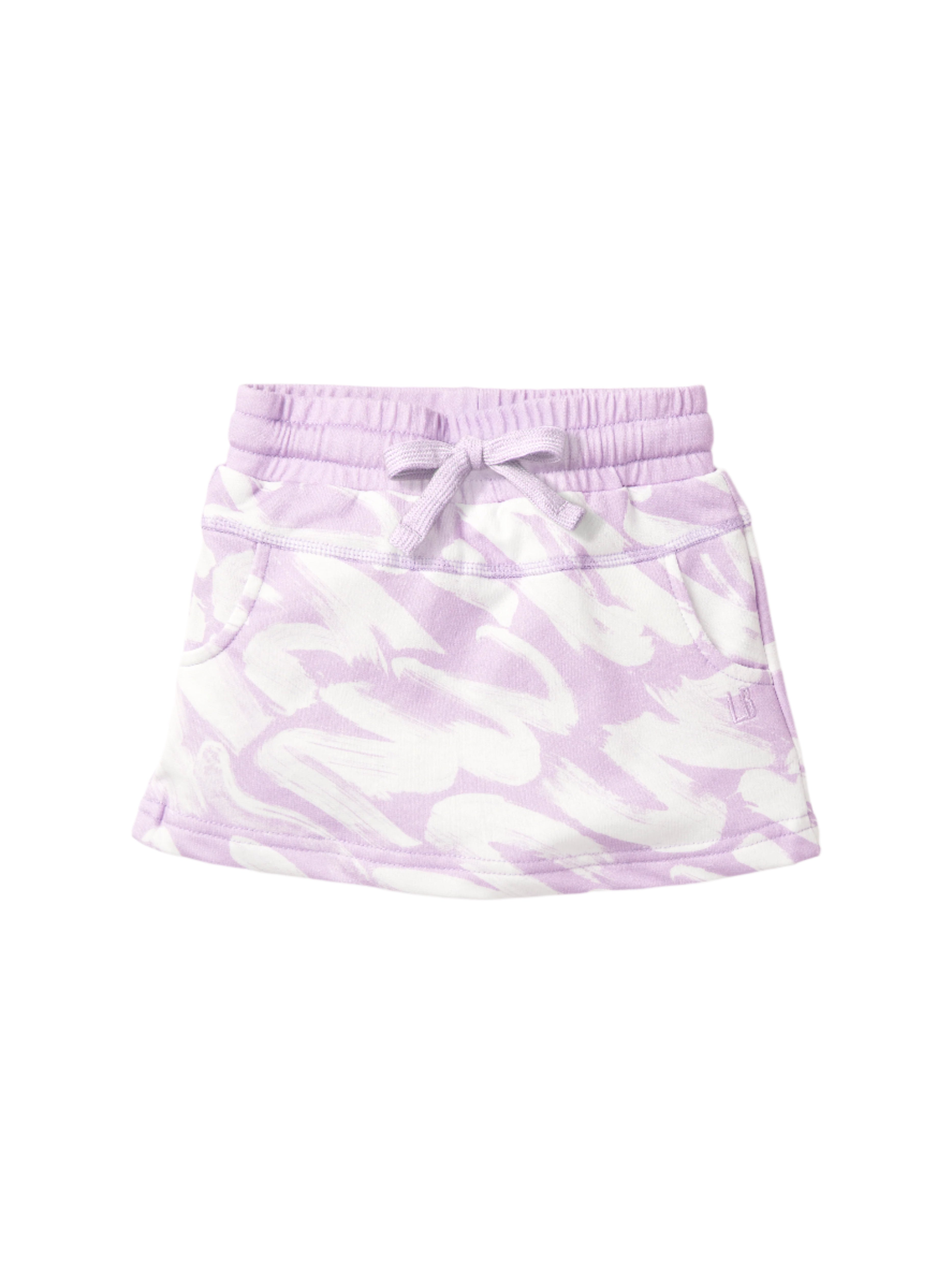 Lavender Brush Stroke Skort for Women - Flowy A-Line Tennis Skirt with Pockets | Perfect for Golf, Yoga, and Casual Wear