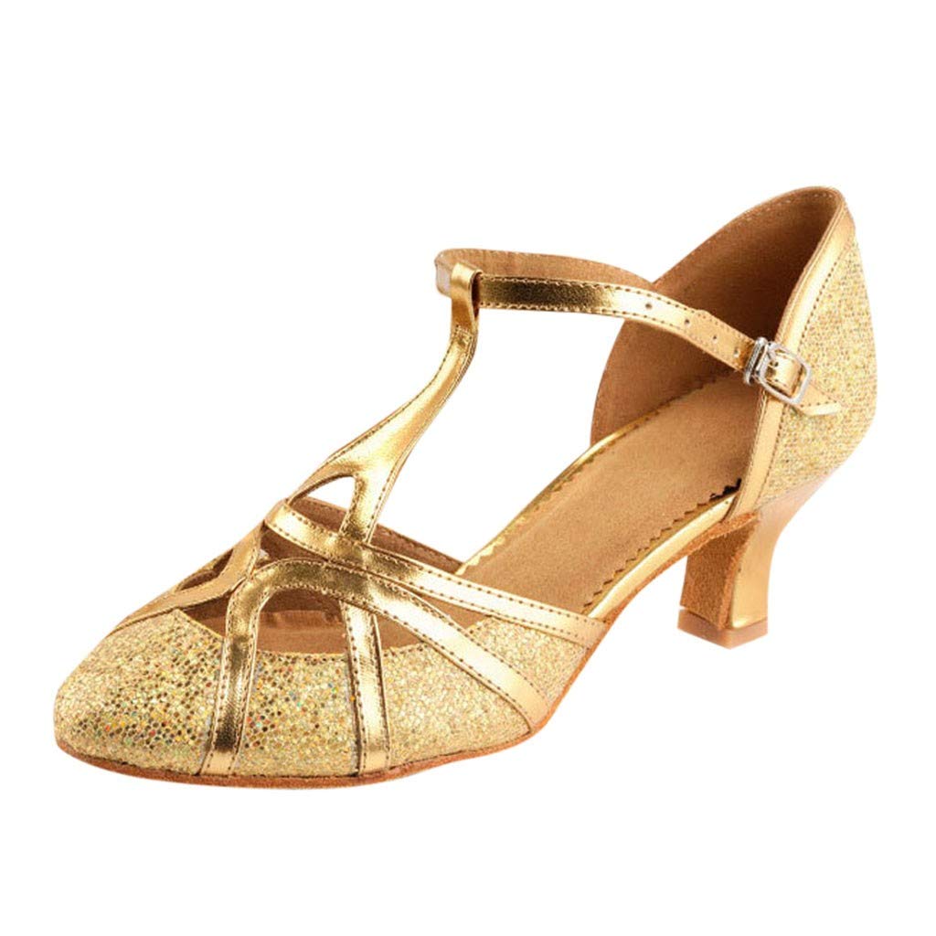 Women's Closed Toe Kitten Heel Pumps - Comfortable Pointed Toe Criss Cross Office Shoes for Work & Professional Occasions