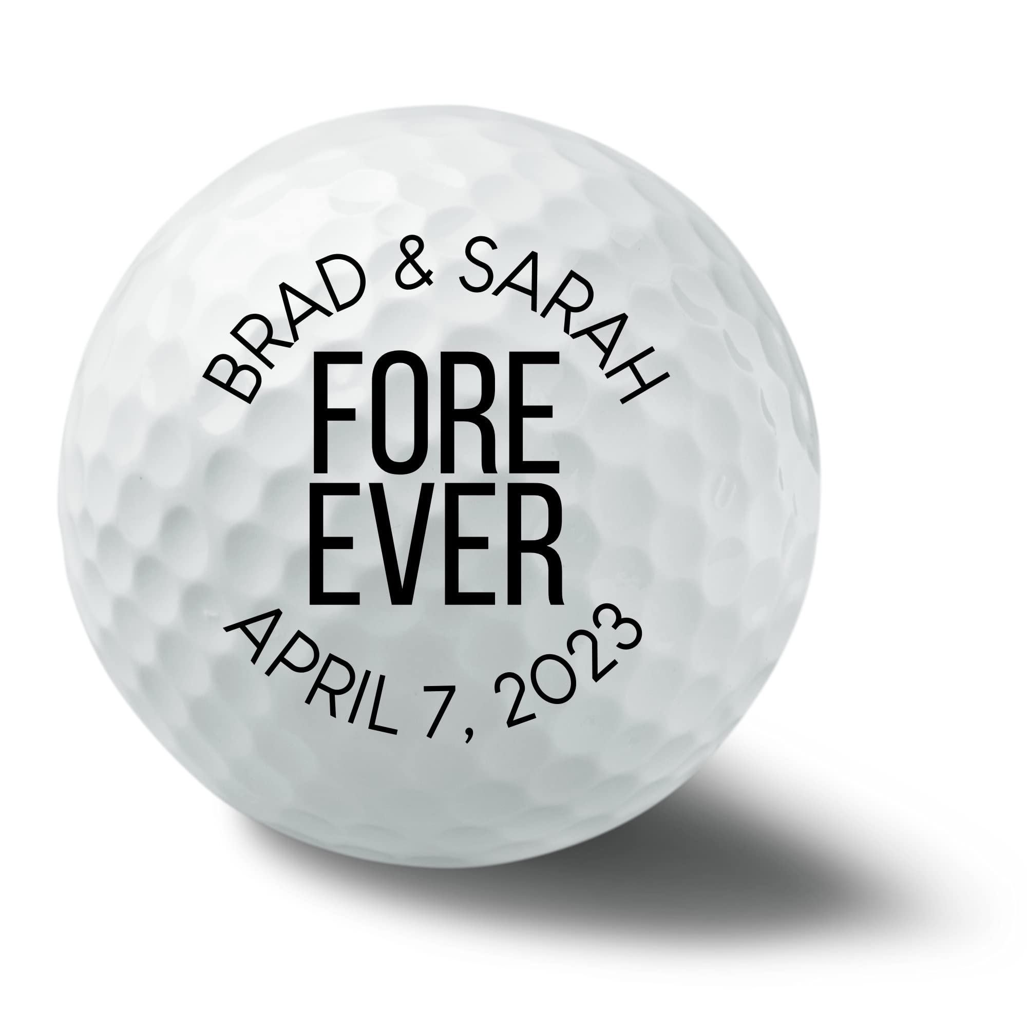 Custom Personalized Golf Balls for Wedding Favors - Bulk 100 Pack Wedding Party Gifts for Guests - Unique Golf Ball Wedding Souvenirs - Perfect for Bridal Showers, Rehearsal Dinners & Destination Weddings