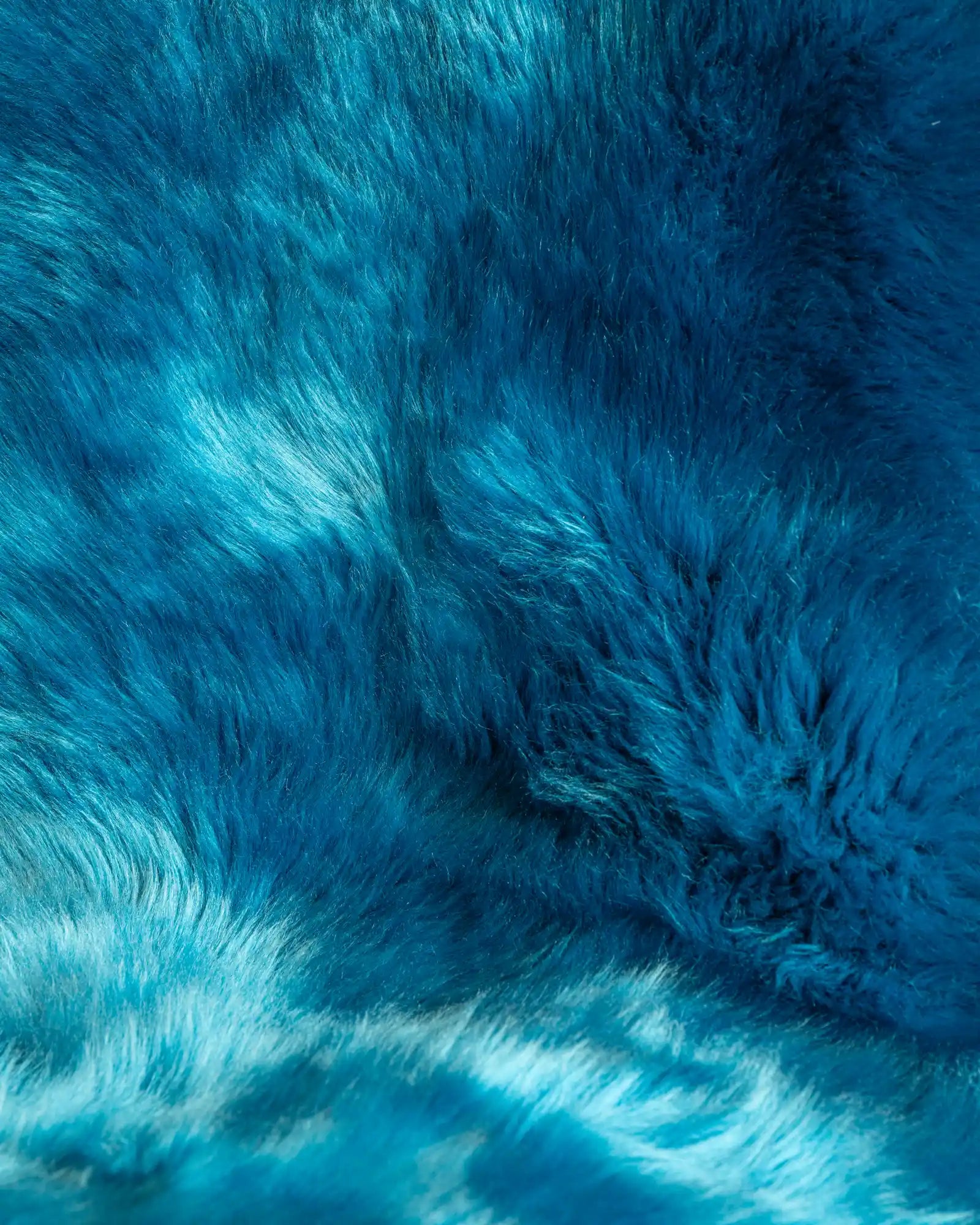 Premium Azure Blue Dyed Single Sheepskin Rug - Soft & Luxurious for Living Room, Bedroom, or Nursery Decor
