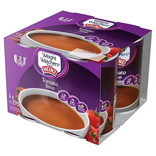 Weight Watchers from Heinz Tomato Soup (4x295g) - Pack of 6 | Low-Calorie Healthy Soup for Weight Loss | Perfect for Lunch, Diet Meals & Quick Healthy Snacks