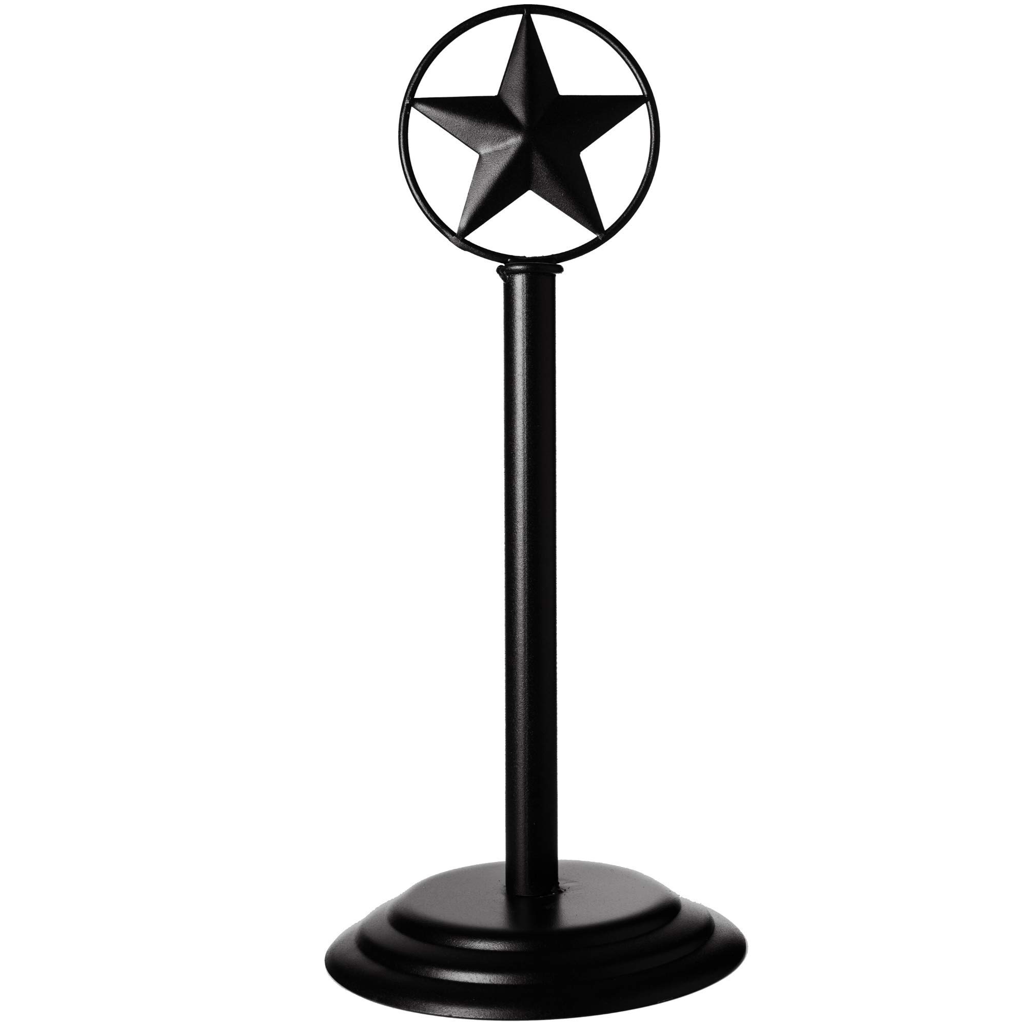 Rustic Black Texas Star Metal Paper Towel Holder - Farmhouse Country Kitchen Countertop Decor, Western Style Iron Stand for Paper Towels | Perfect for Farmhouse, Cabin & Ranch Style Kitchens