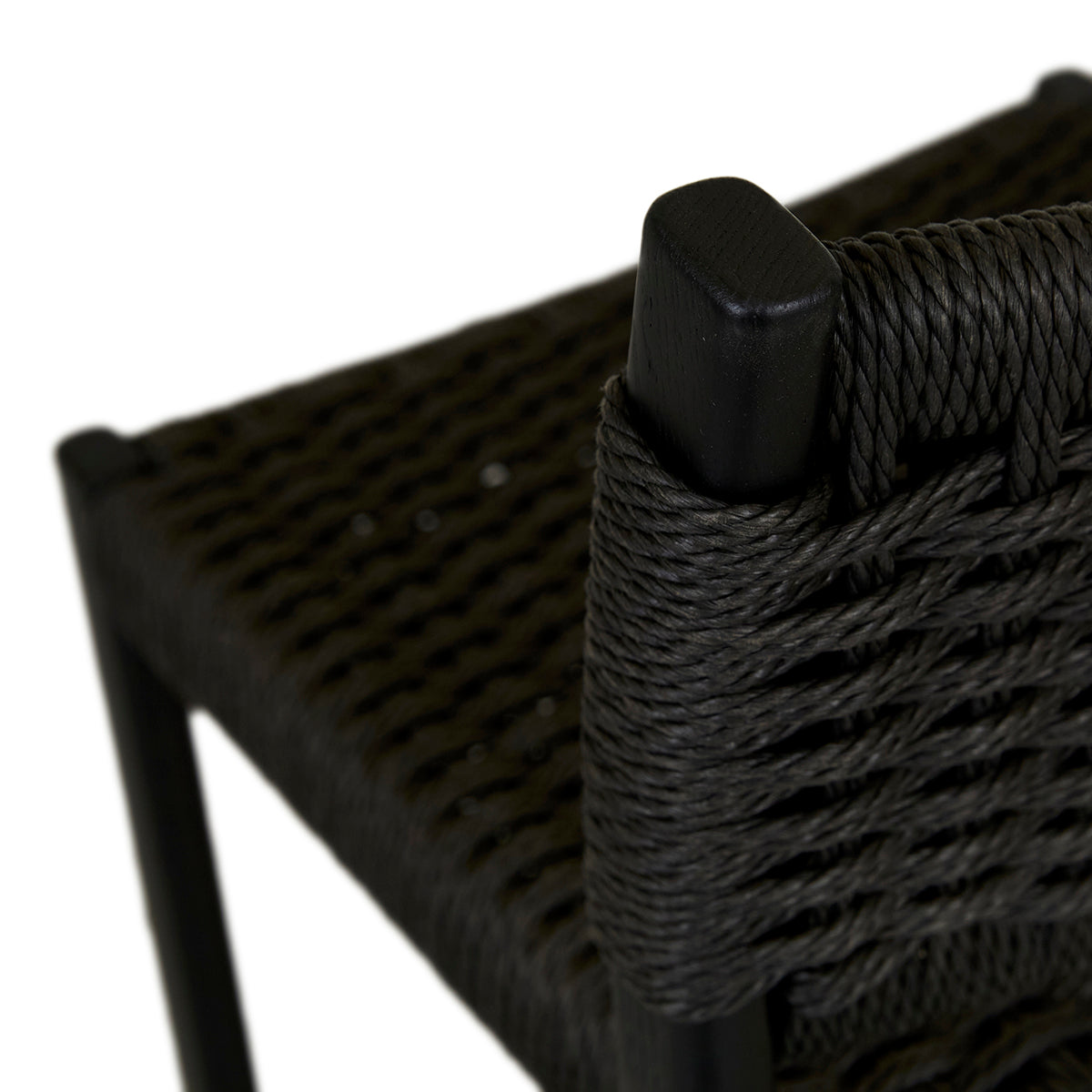 Anton Paper Cord Bar Stool - Natural Woven Seat, Adjustable Height, Modern Kitchen & Dining Room Furniture for Home, Bar, Cafe, and Restaurant Use