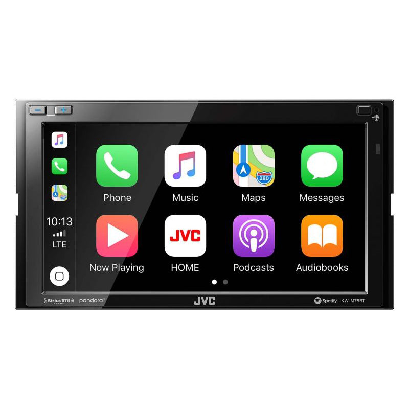 JVC KW-M75BT Wireless Apple CarPlay & Android Auto Double DIN Car Stereo Receiver - Bluetooth, USB, HD Radio for Seamless In-Car Entertainment & Navigation