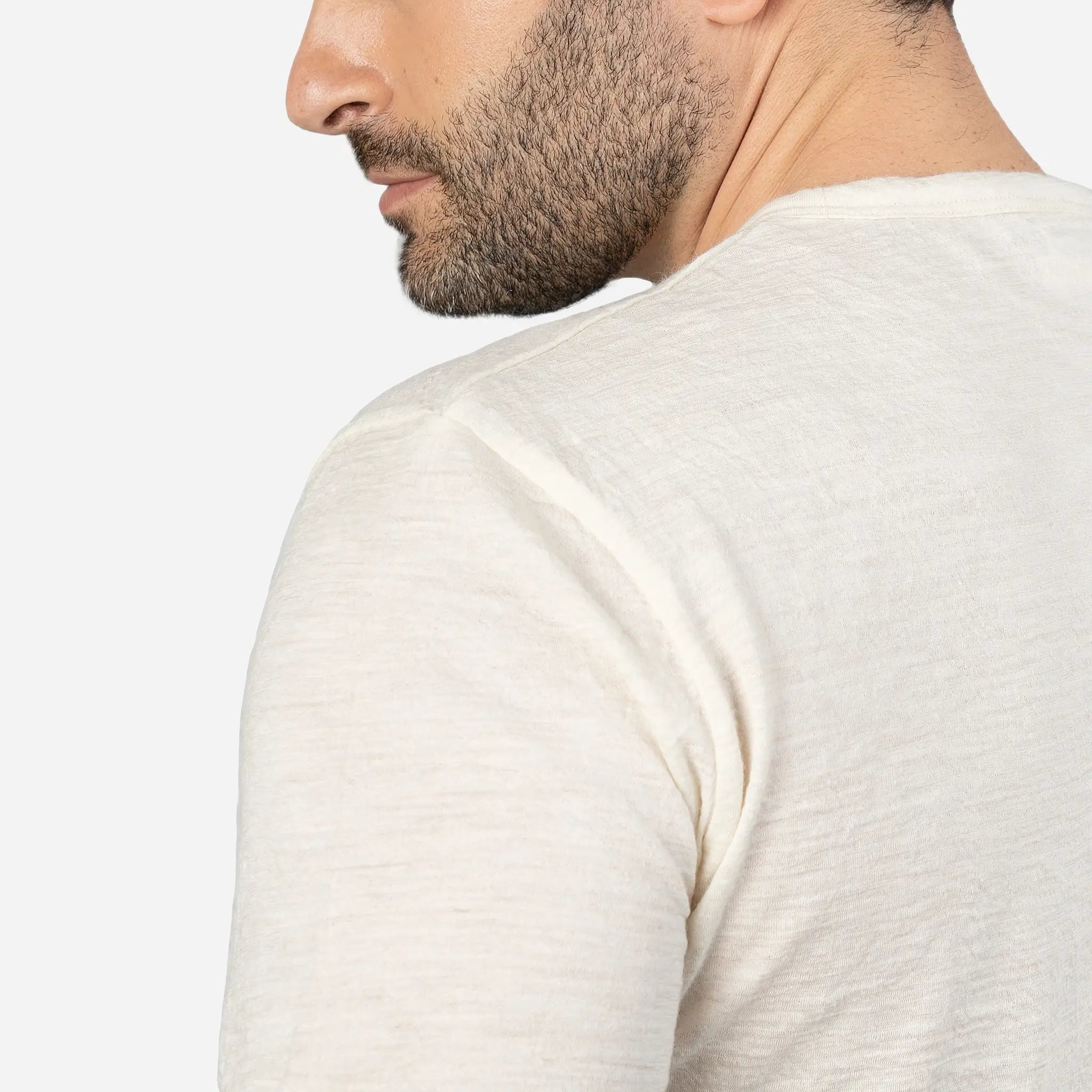 Ultralight Men's Alpaca Wool T-Shirt - 160 GSM Soft Crew Neck Tee for Outdoor Activities & Travel