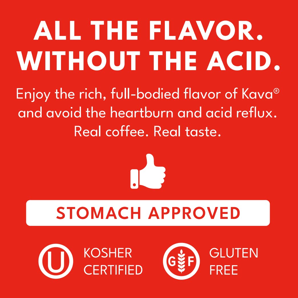 Organic Kava Acid-Neutralized Instant Coffee Powder - 4oz (Pack of 12) | Stress Relief & Relaxation Drink | Perfect for Work, Travel & Evening Relaxation