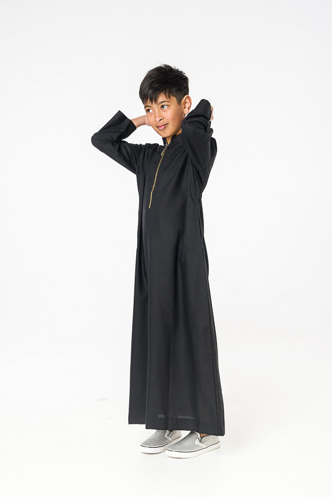 Boys Hooded Jubbah - Islamic Kids Prayer Outfit for Boys - Perfect for Eid, Mosque & Religious Ceremonies