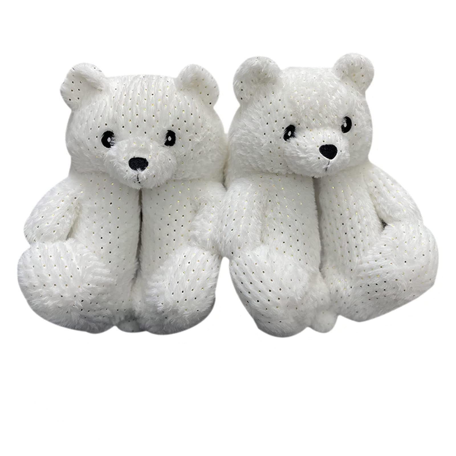 Teddy Bear Slippers - Cozy Plush Animal House Shoes for Women & Men | Warm Winter Indoor Slippers with Non-Slip Sole | Perfect for Home, Lounge & Gift Giving