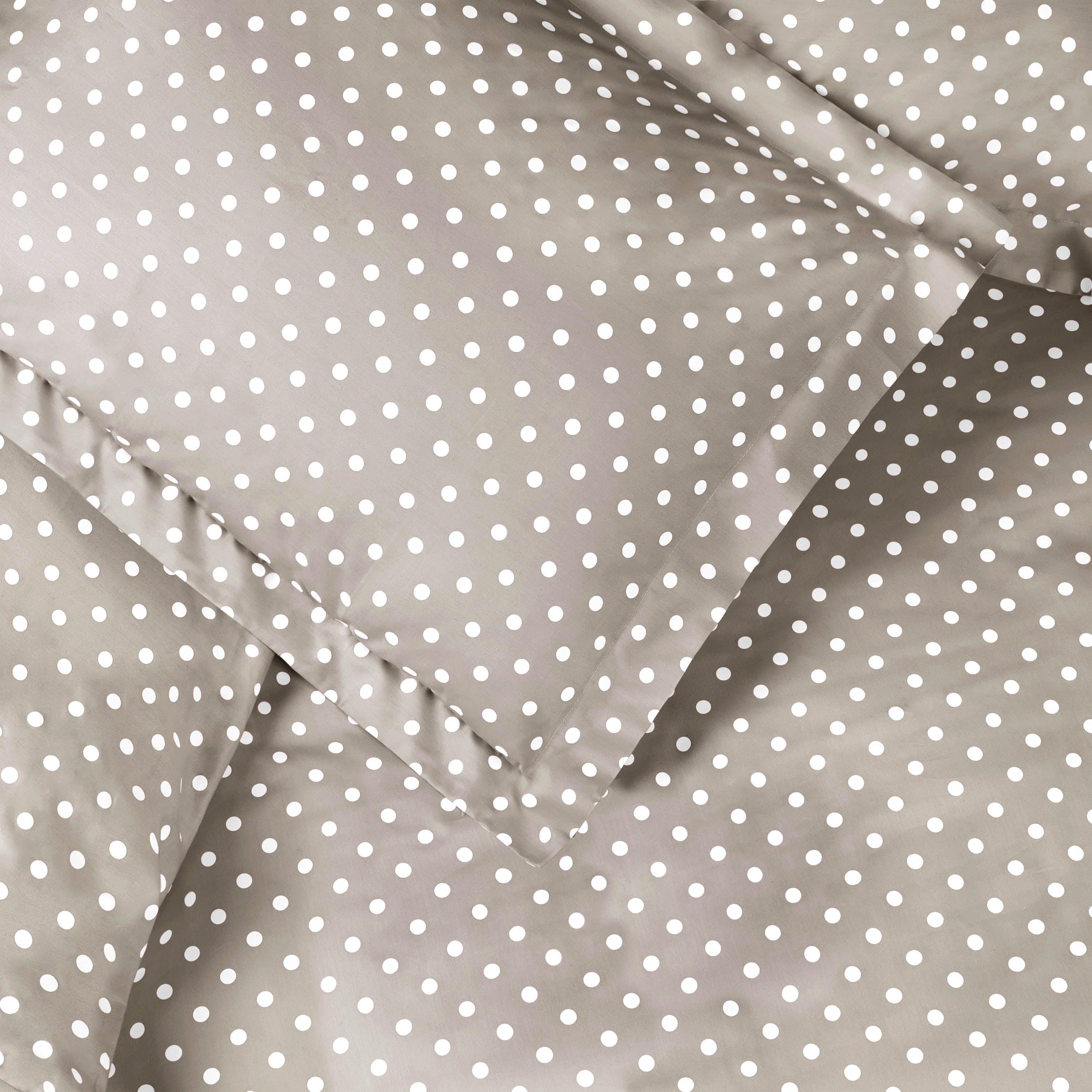 Premium 600 Thread Count Cotton Blend Polka Dot Duvet Cover Set - Soft & Breathable Bedding for Cozy Nights - Perfect for Master Bedroom, Guest Room & Dorm Decor