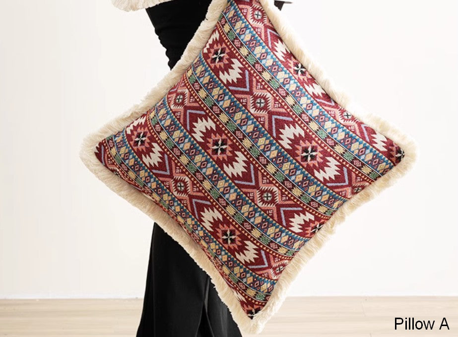 Extra Large Modern Geometric Throw Pillows - Bohemian Decorative Cushions for Sofa, Bed & Living Room - Soft Accent Pillows for Home Decor, Perfect for Cozy Reading Nooks and Stylish Lounge Areas