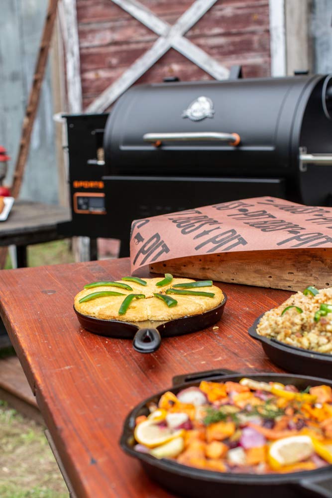 Pit Boss 6-Piece Cast Iron Cookware Set - Pre-Seasoned Cast Iron Skillet, Griddle, Dutch Oven & Accessories for Grilling, Camping & Outdoor Cooking | Perfect for BBQ, Stovetop & Oven Use