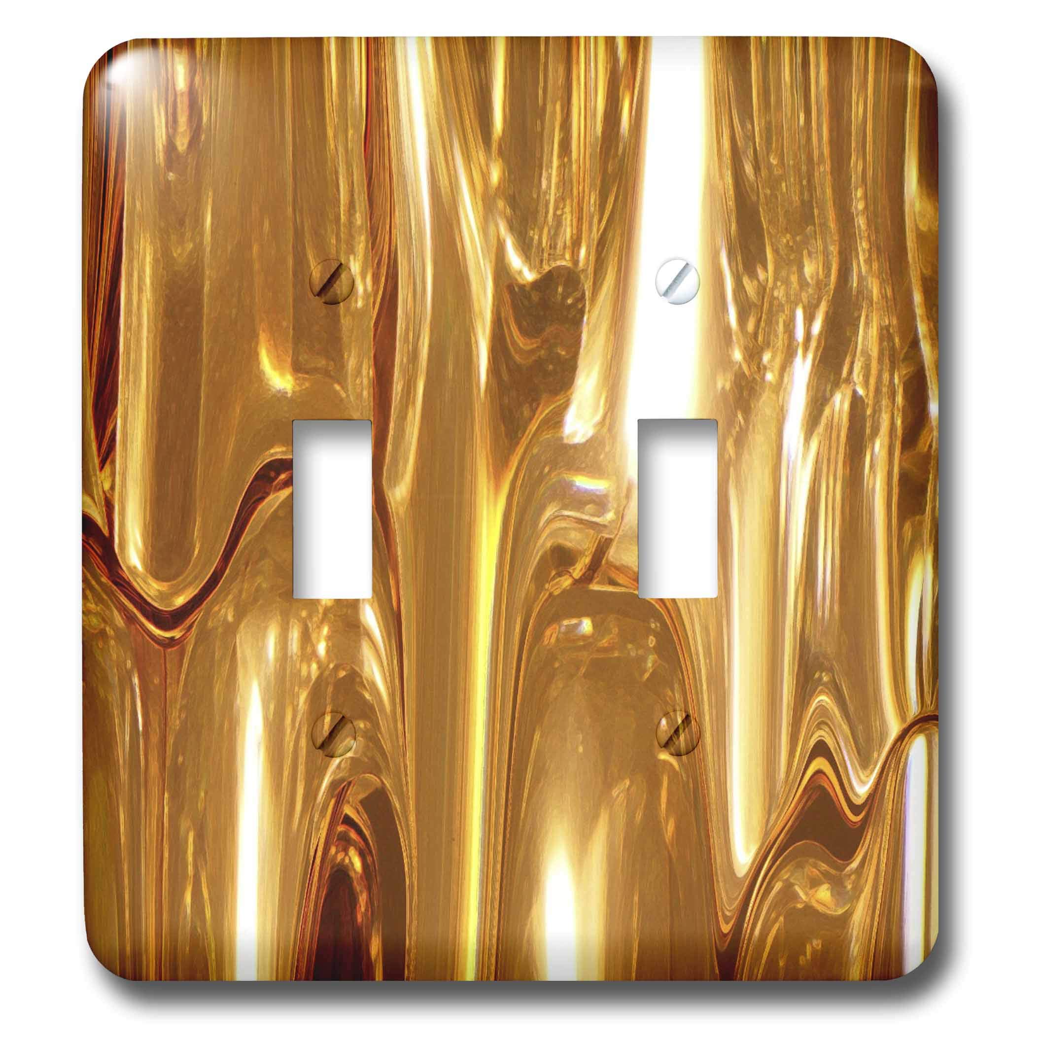 3D Rose Liquid Gold II Double Toggle Switch - Multicolor Electrical Switch for Home & Office Decor | Perfect for Bedroom, Living Room, and DIY Projects
