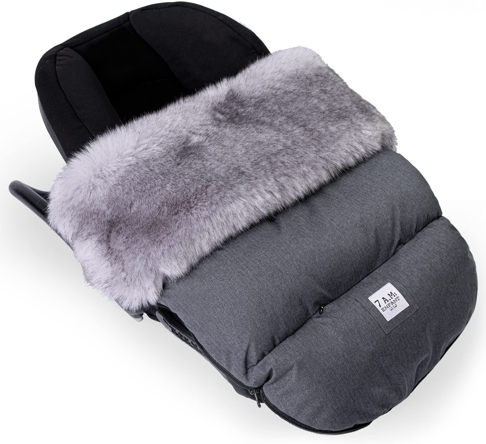 7AM Enfant Universal Footmuff - Waterproof Winter Bunting Bag for Baby Strollers & Car Seats | Soft Micro-Fleece & Plush Lined Foot Warmer for Boys & Girls | TundraPOD | Perfect for Cold Weather Outings & Daily Commutes