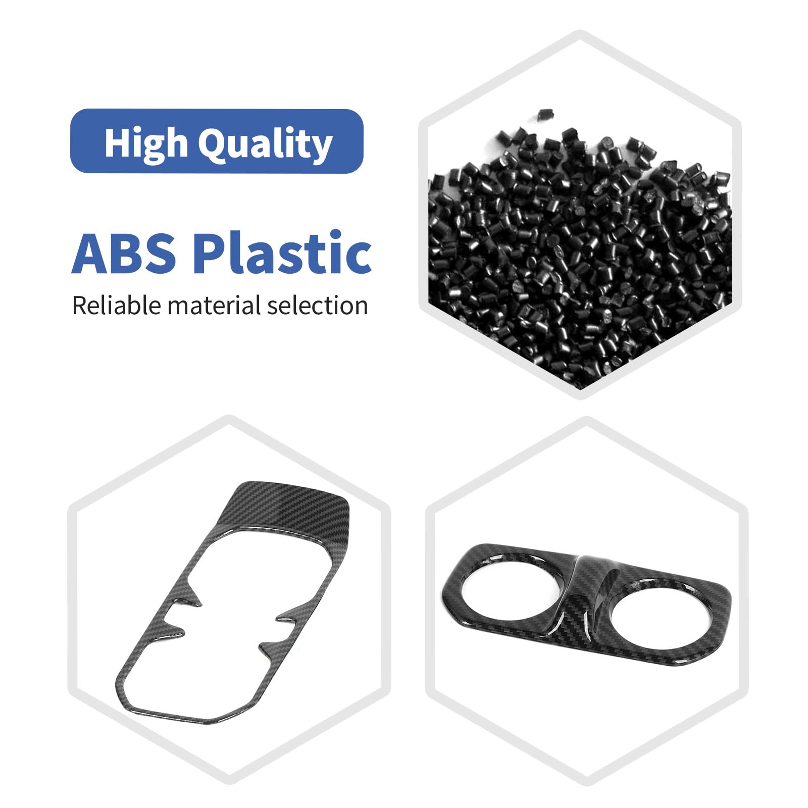 Carbon Fiber Interior Trim Kit for Jeep Wrangler JL/JLU & Gladiator JT (2018-2023) - 23pcs Premium Interior Accessories - Upgrade Your Ride with Stylish Protection for Dash, Doors & Console