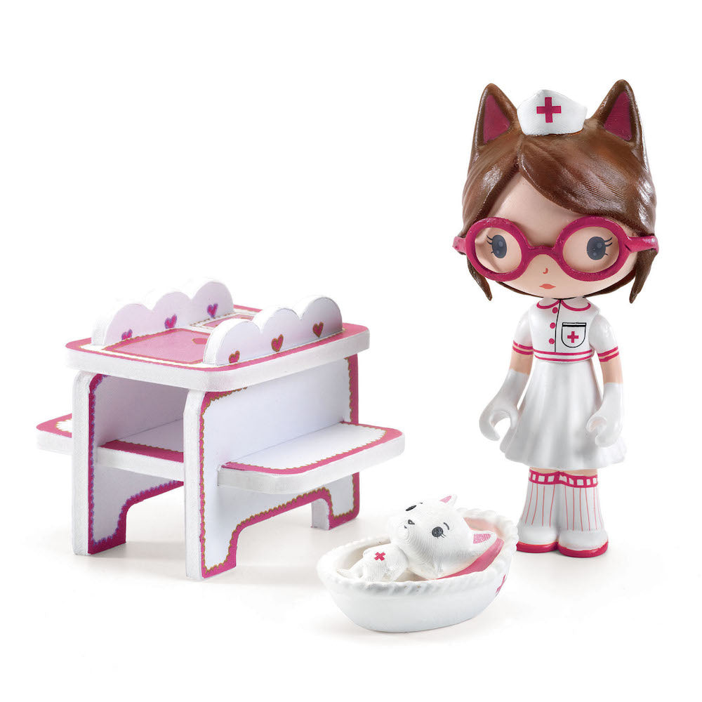 Djeco Tinyly Milou Tiny Shop - Miniature Pretend Play Store for Kids | Perfect for Imaginative Play & Role-Playing Games at Home or Preschool
