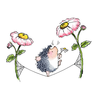 Acrobat Hedgehog Rubber Stamp - Fun DIY Craft for Scrapbooking, Card Making & Journaling - Perfect for Kids & Adults