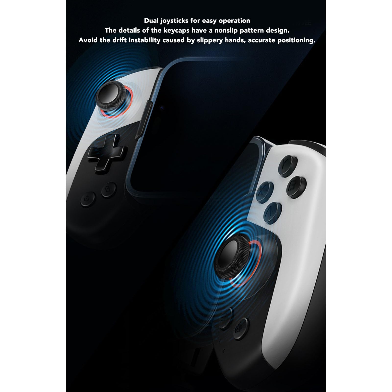 GOWENIC Wireless Bluetooth Game Controller - Customizable Telescopic Gamepad for Android, iOS, Switch | Ergonomic Design with Advanced Heat Dissipation | Perfect for Mobile Gaming, Cloud Gaming & Console Play