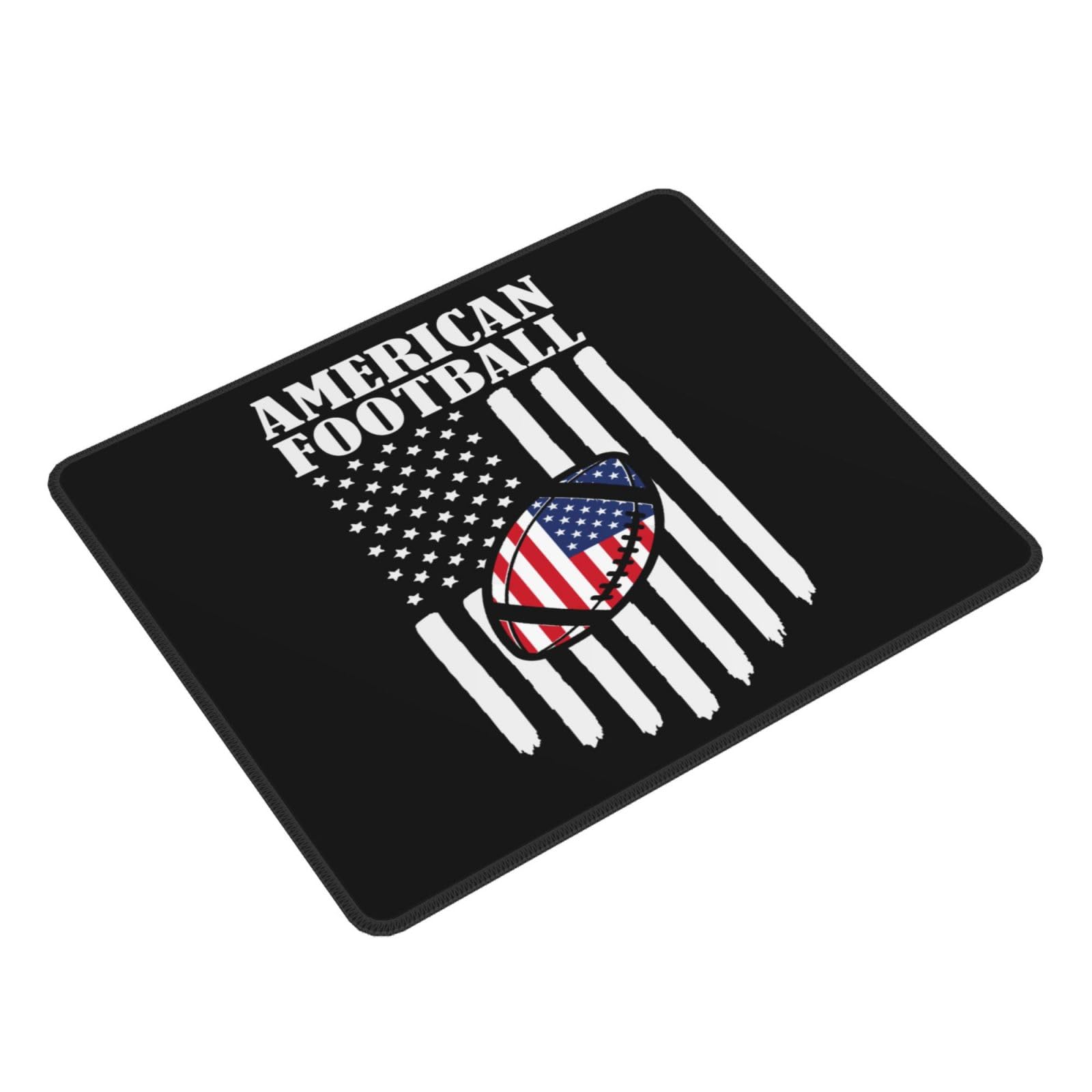 SIYTUAU USA Flag American Football Mouse Pad - Waterproof, Non-Slip Rubber Gaming Mousepad (10x12 inches) for Laptop, Office & PC - Perfect for Sports Fans, Gamers & Workstations