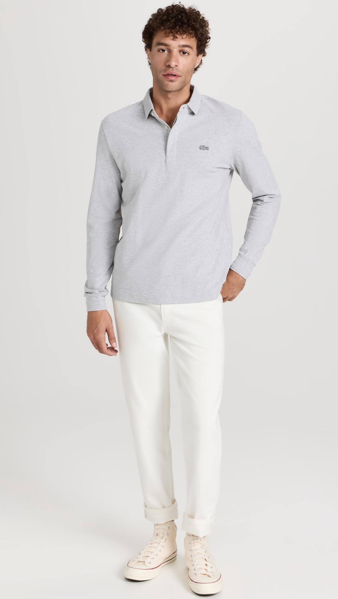 Lacoste Men's Long Sleeve Paris Polo Shirt - Classic Cotton Casual Top for Business & Leisure Wear | Office, Golf & Weekend Outfits