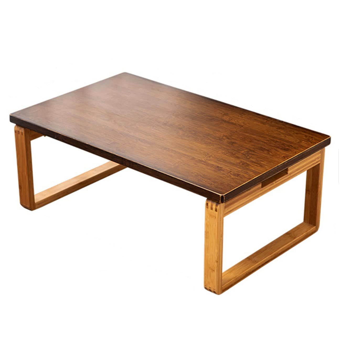 Japanese Style Folding Coffee Table - Multi-Functional Tatami Table for Living Room, Bedroom & Office - 70x50x31cm Compact Design, Holds 60kg - Perfect for Reading, Tea Time, Laptop Work & Small Space (Brown)