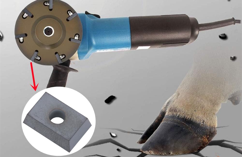 Zerodis 2nd Gen Cattle Hoof Trimmer - Professional Livestock Hoof Care Tool with 7 Sharp Blades & Angle Grinder Disc Plate | Perfect for Dairy Cows, Beef Cattle & Farm Animal Grooming