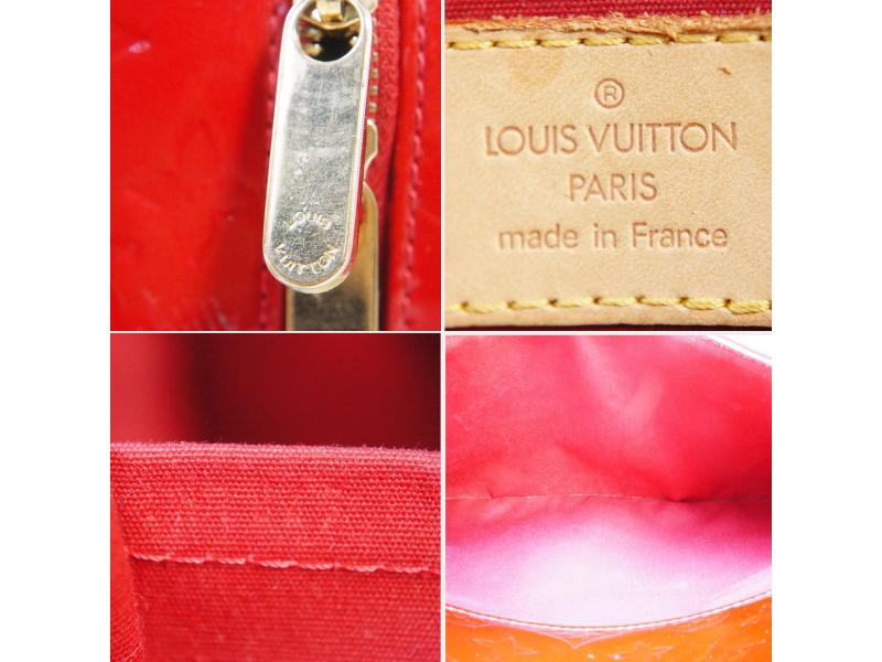 Authentic Pre-Owned Louis Vuitton Vernis Pomme D'Amour Red Summit Drive Hand Tote Bag M93513 200062 | Luxury Vintage Designer Purse for Women | Perfect for Parties, Date Nights & Special Occasions
