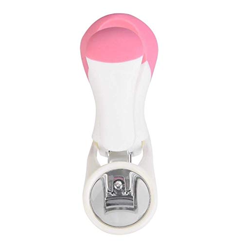 LAFILLETTE Pink Baby Nail Clipper with Magnifying Glass - Safe & Easy Infant & Toddler Nail Care Tool for Newborns - Perfect for Travel & Home Grooming