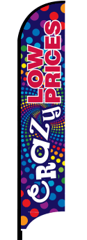 Feather Flag Banner - High Quality Custom Feather Flags for Outdoor Advertising, Events & Sales (Flag Only) - Perfect for Grand Openings, Car Dealerships & Sports Events