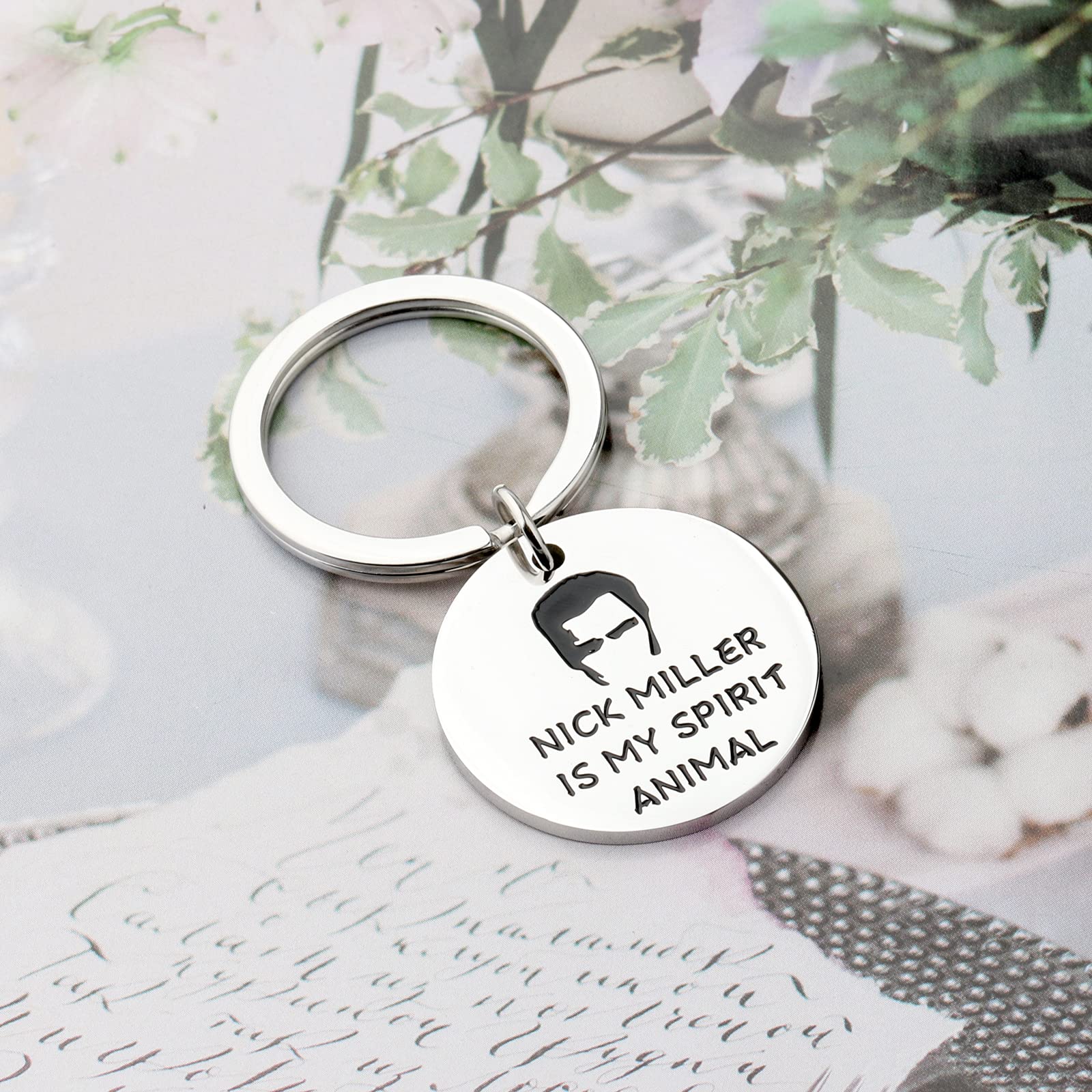 Nick Miller Keychain - TV Show Inspired Gift for Fans - 'Nick Miller Is My Spirit Animal' - Perfect for Keychains, Backpacks, and Gifts for New Girl Lovers