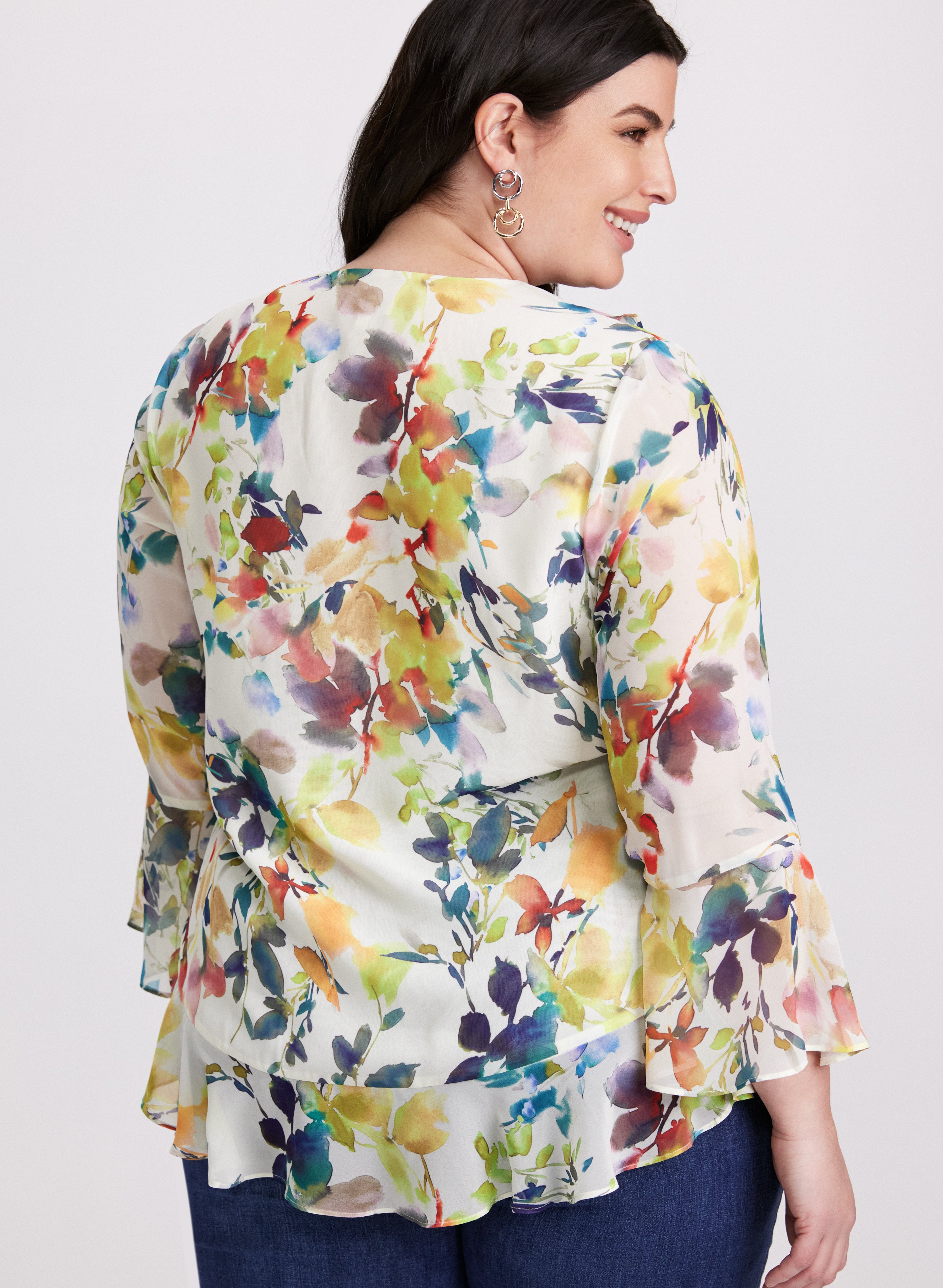 Floral Print Blouse Women's Fashion - Elegant Floral Top for Spring Summer Casual Wear | Perfect for Office, Dating & Vacation Outfits