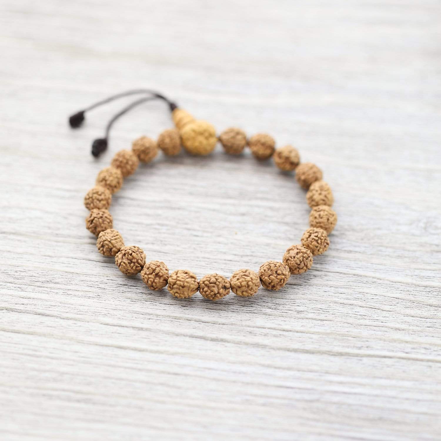 Authentic Rudraksha Healing Mala Bracelet for Meditation, Yoga & Spiritual Protection – Handmade Natural Beads for Stress Relief & Positive Energy