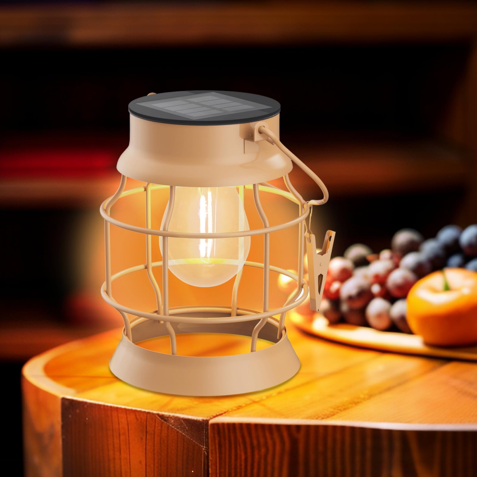 2 Pack Solar Lantern Outdoor Lights - Waterproof Hanging Solar Powered Garden Lights for Yard, Patio & Pathway Decor | Perfect for Camping, Backyard Parties & Evening Ambiance
