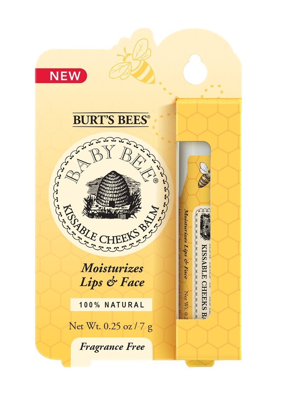 Burt's Bees Baby Lip Balm - Fragrance-Free Moisturizer for Face & Cheeks - 2 Pack (.25 oz) - Perfect for Dry Skin Care