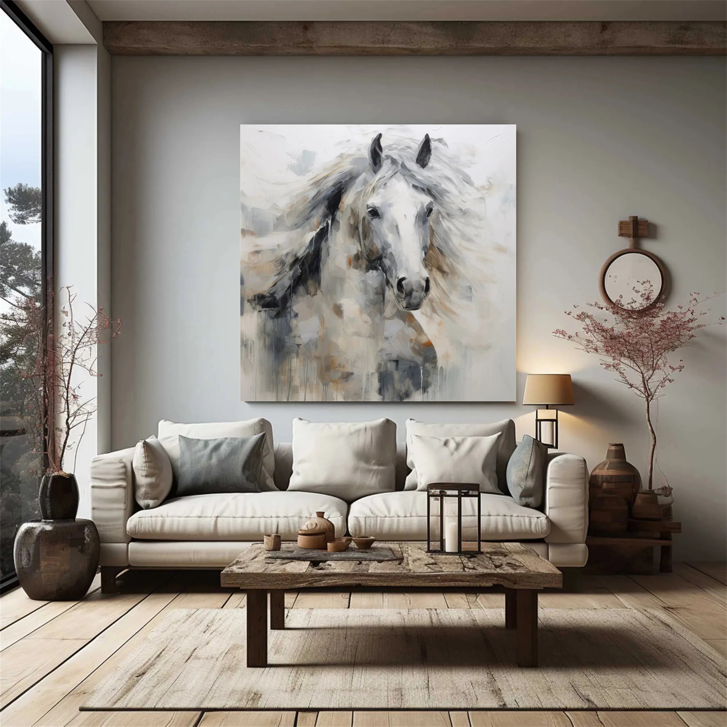 Animal Art Painting #AP004 - Handmade Wildlife Canvas Art for Home & Office Decor | Perfect for Living Room, Bedroom, and Gift Giving