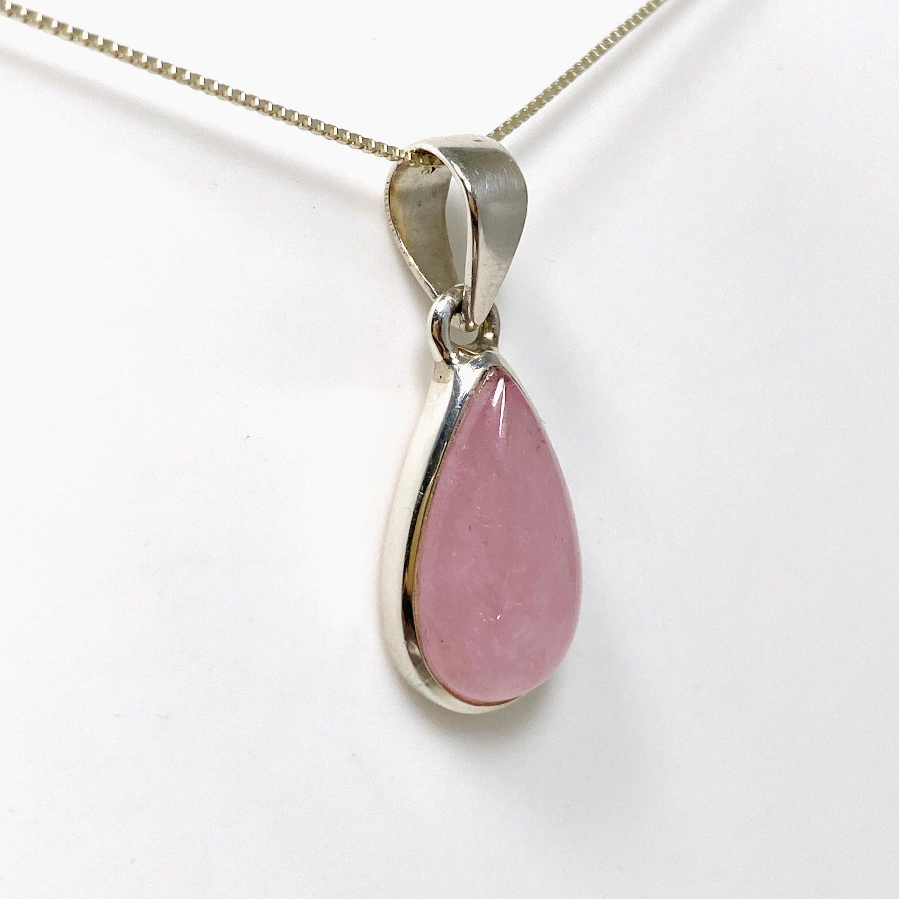 Morganite Teardrop Pendant Necklace - 14K Rose Gold Gemstone Jewelry for Women - Perfect for Valentine's Day, Anniversary & Special Occasion Gifts