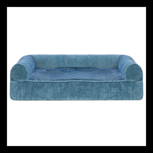 (Faux Fur & Velvet) Harbor Blue