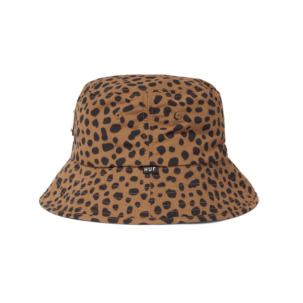 HUF Instinct Bucket Hat - Brown Adjustable Cotton Sun Hat for Men & Women - Perfect for Beach, Hiking, and Outdoor Activities
