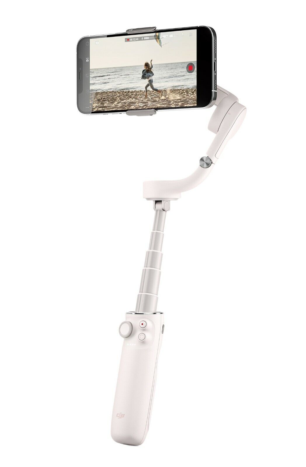 Refurbished DJI OM 5 Smartphone Gimbal Stabilizer - White | Compact 3-Axis Stabilization for Vlogging, Travel & Content Creation