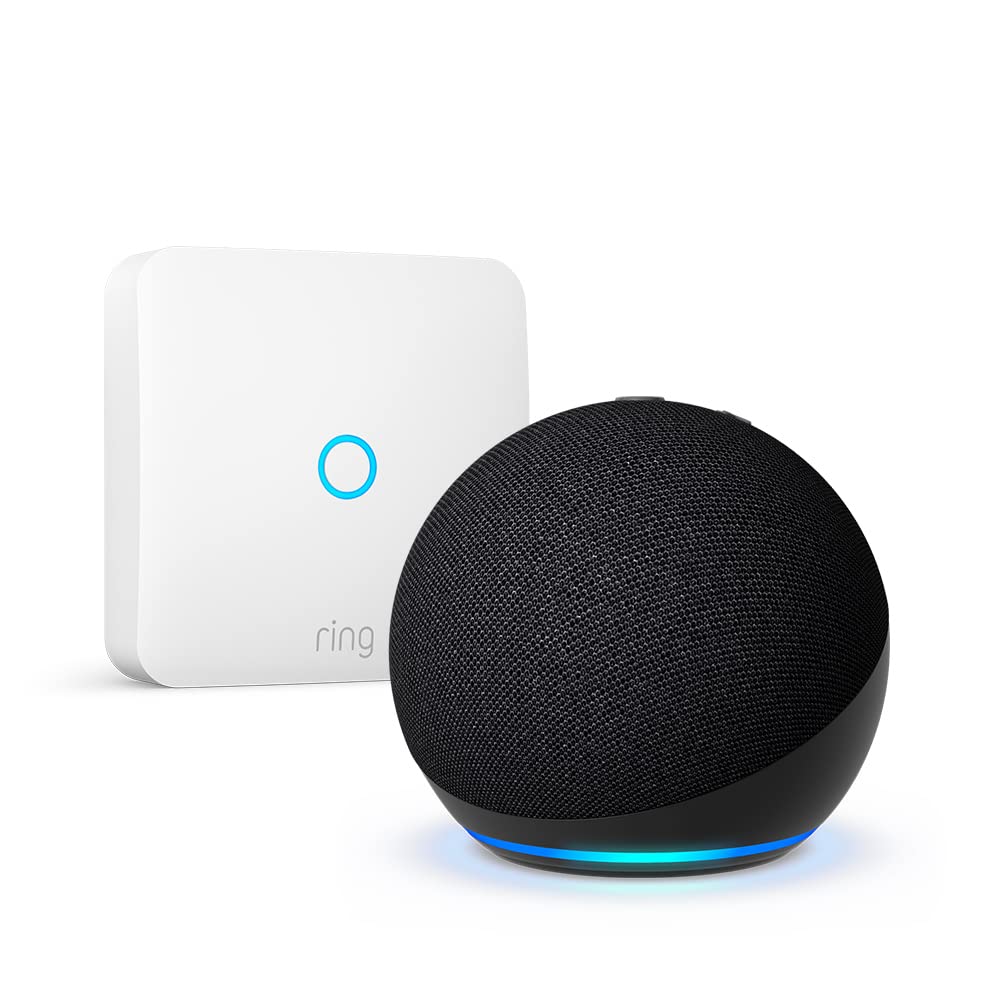Echo Dot (5th Gen, 2022) & Ring Intercom Smart Home Bundle - Smart Speaker with Alexa & Video Doorbell for Home Security & Automation - Perfect for Voice Control, Smart Lighting & Package Alerts