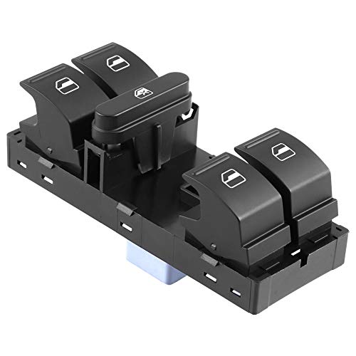 Skoda Fabia Octavia Superb Power Window Master Switch 1Z0959858B - Black Electric Window Control for Driver Side - Perfect for Car Window Repair & Replacement